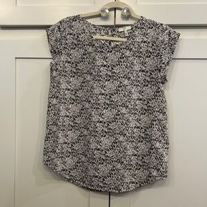 Joie Silk Cap Sleeve Blouse